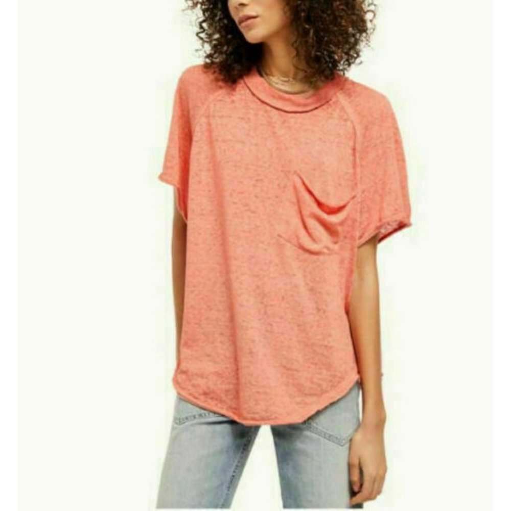 Free People | Kyoto Tee - Pretty Guava ~ NWT